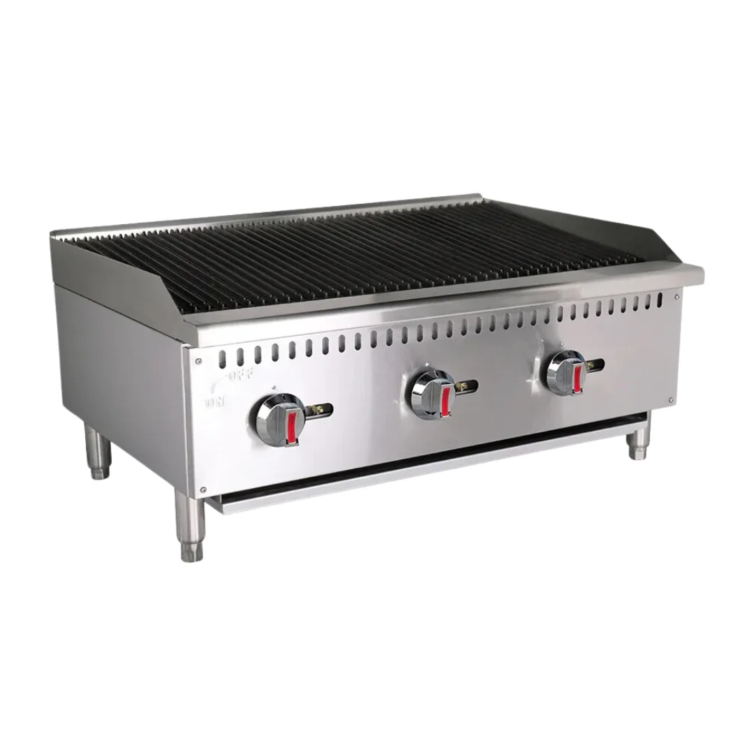 (DE USO PROFESIONAL) Grill a Gas de 3 Quemadores de Acero Inoxidable 36"/90cm HLRC-900