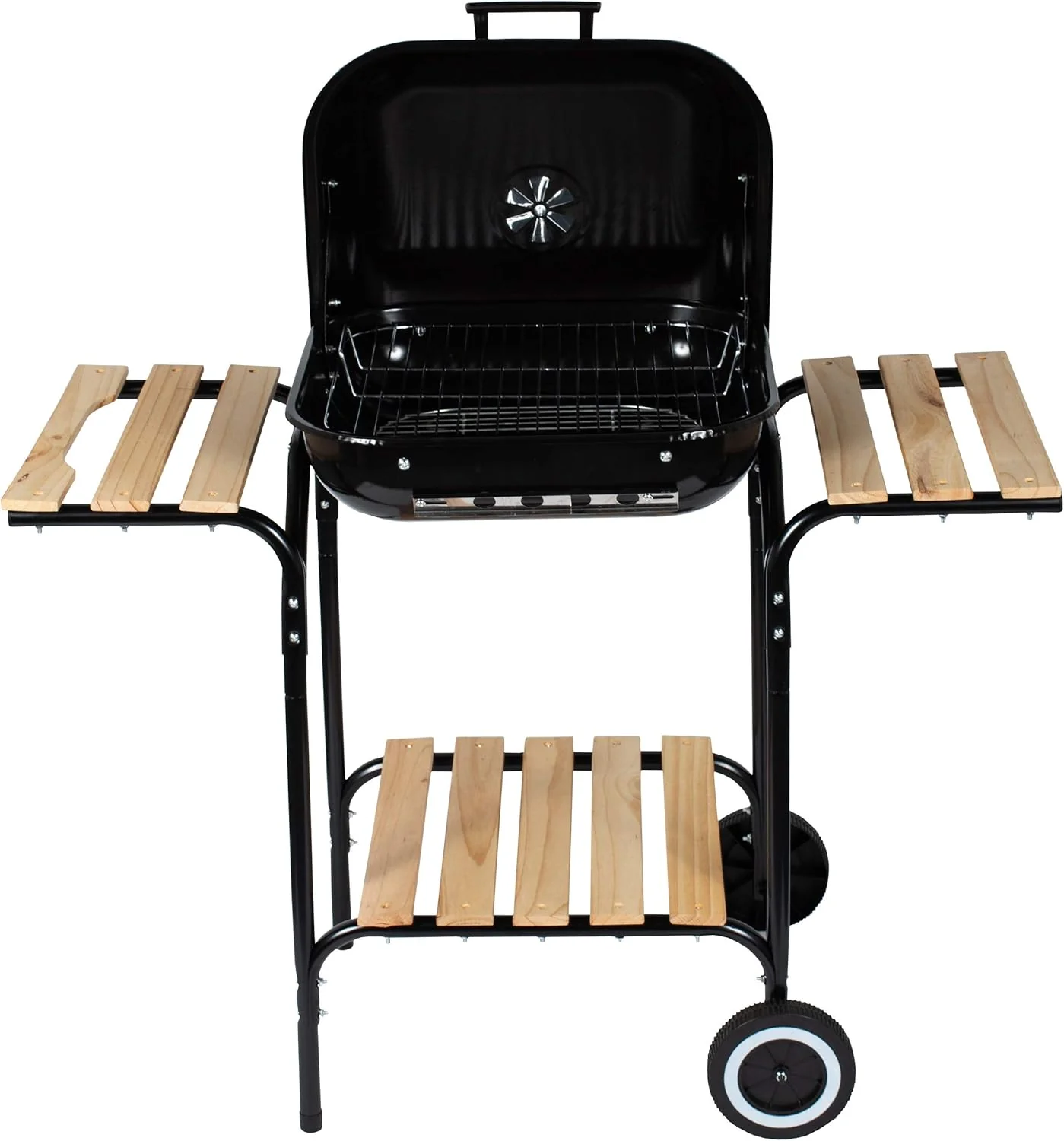 Asador Parrilla Barbacoa a Carbón con Rueditas 18" BP-2086 BBQ. - Image 4