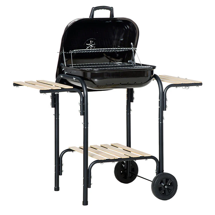 Asador Parrilla Barbacoa a Carbón con Rueditas 18" BP-2086 BBQ. - Image 6