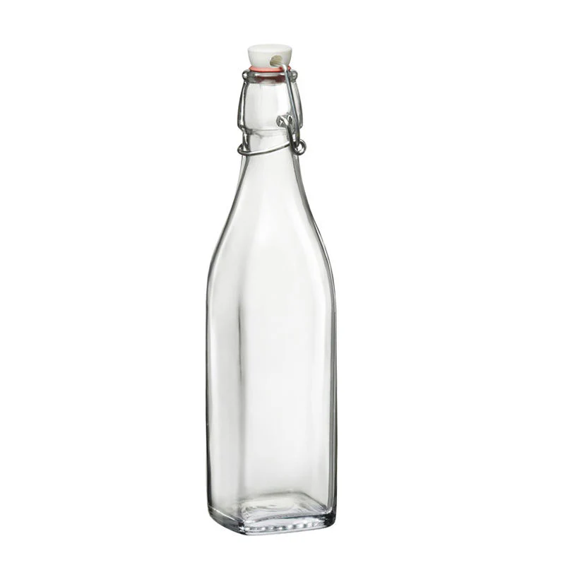 Botella de Vidrio Cuadrado con Tapa Hermético 87929 - Image 2