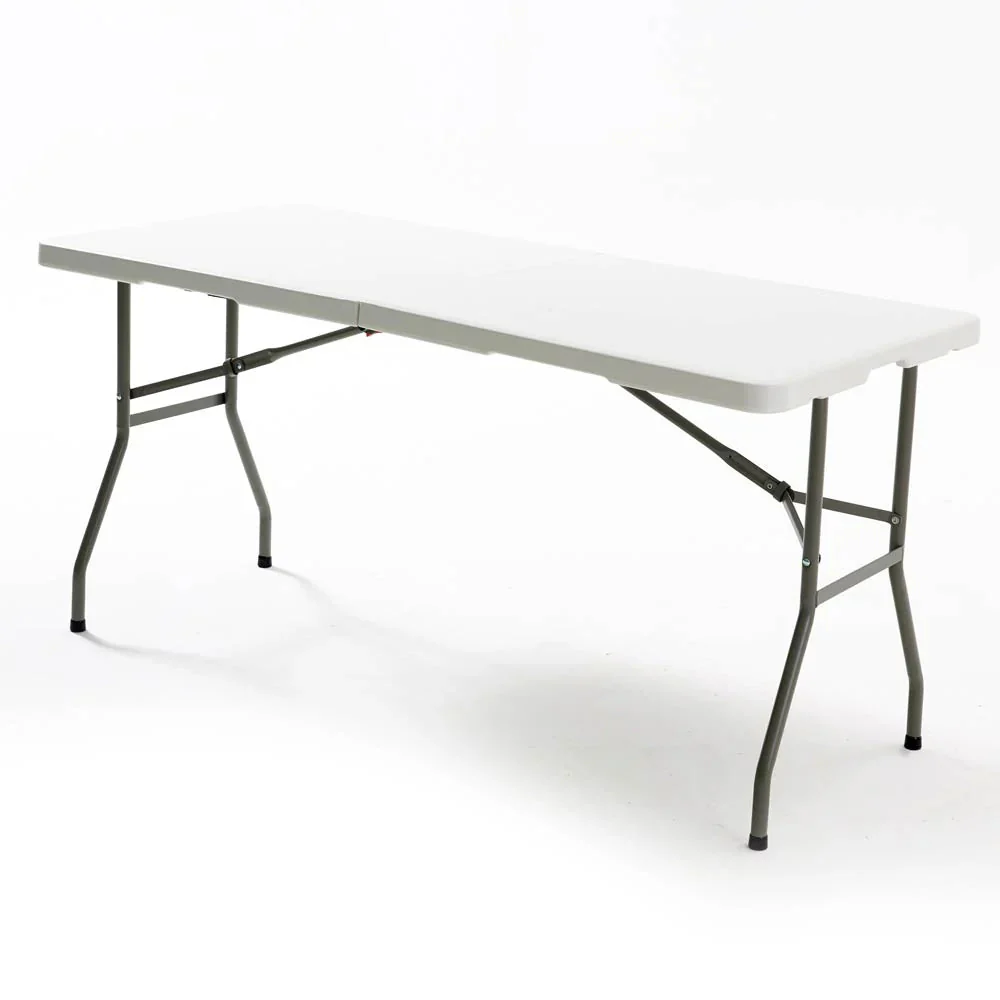 Mesa Plástica Plegable De 6 Pies X 2 Pies (HDPE) Con Marco De Acero Revestido. Medidas 180 Cm X 74 94-NZK-180S-5 - Image 3
