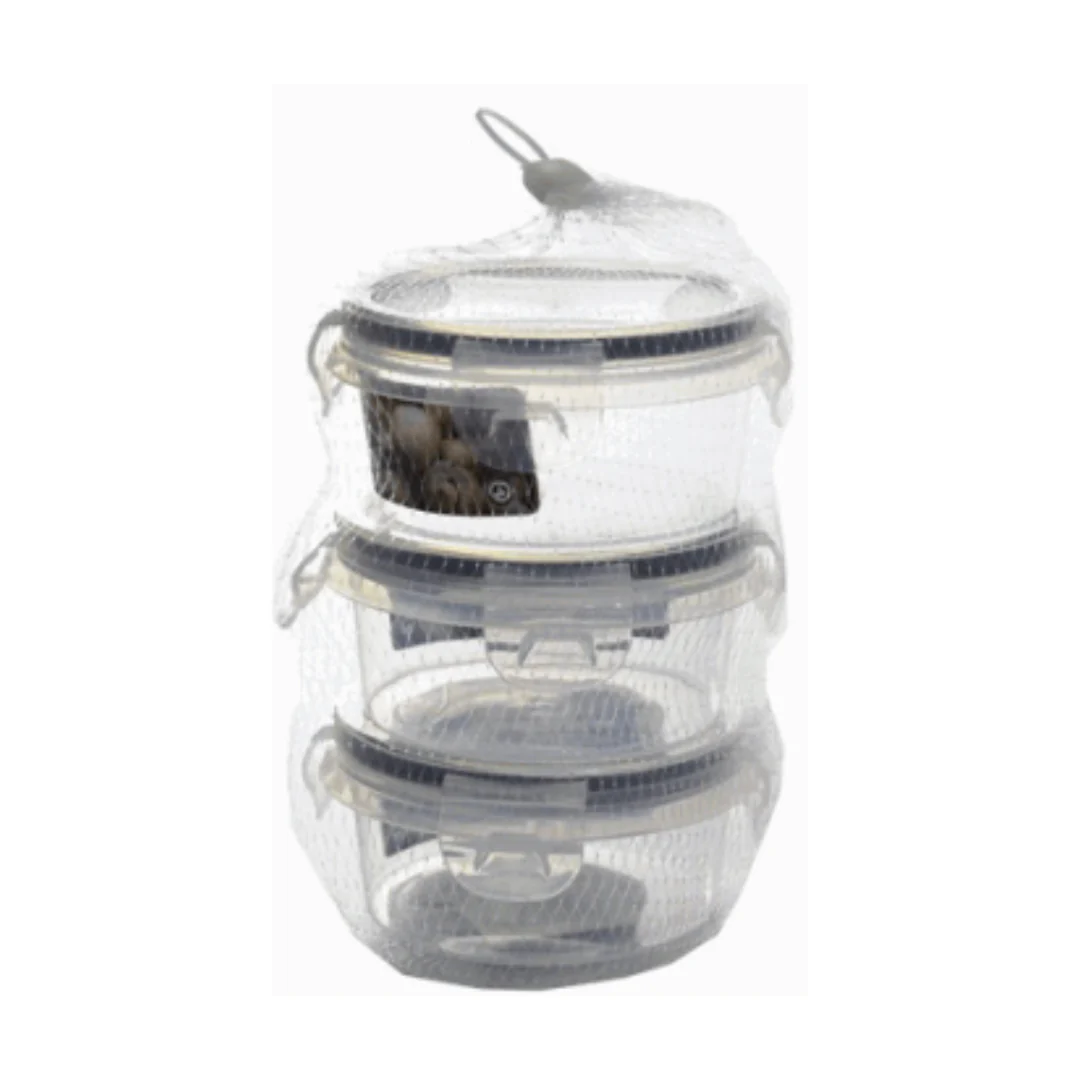 Set 3 Envases con Tapa de Plástico 0.24L 89753