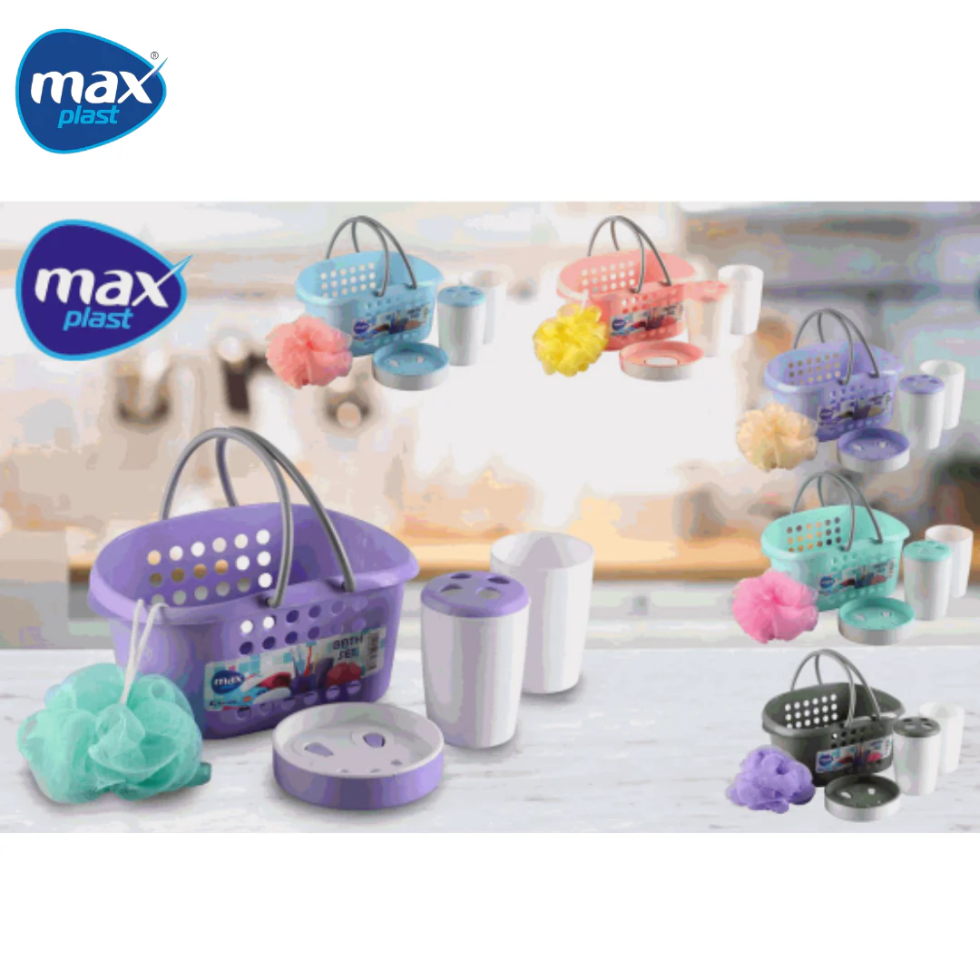 Set 4 Piezas para Baño Ducha Max Plast MAX-1637 - Image 2