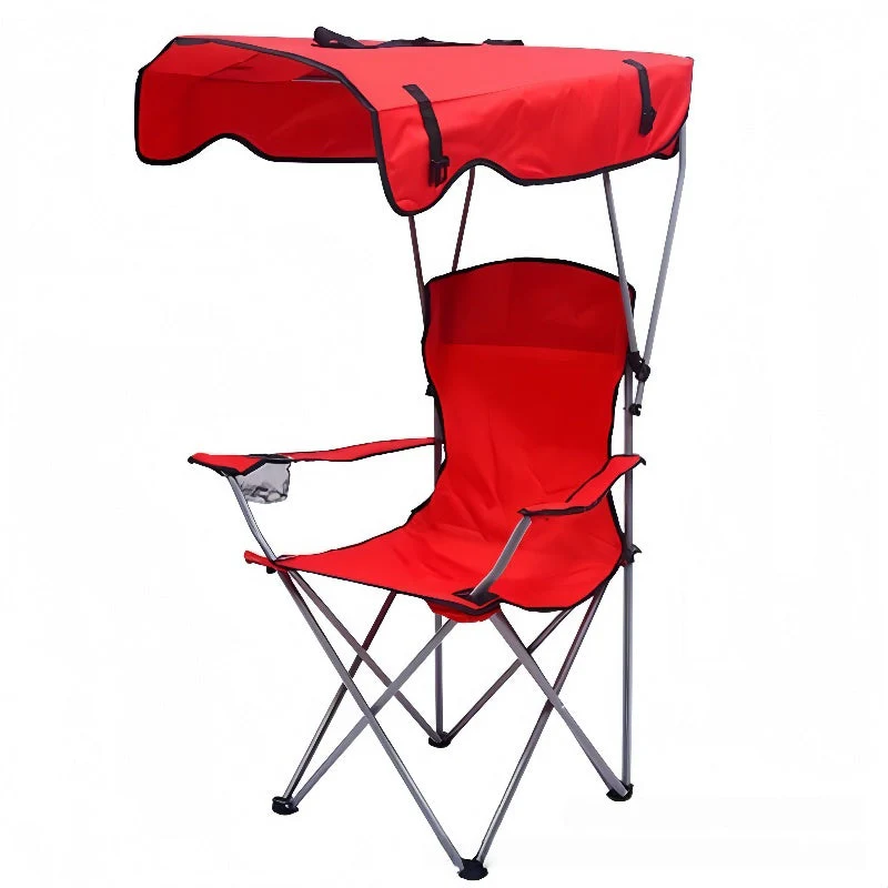 Silla Playero Plegable con Techo Rojo BCH-NM26-RED