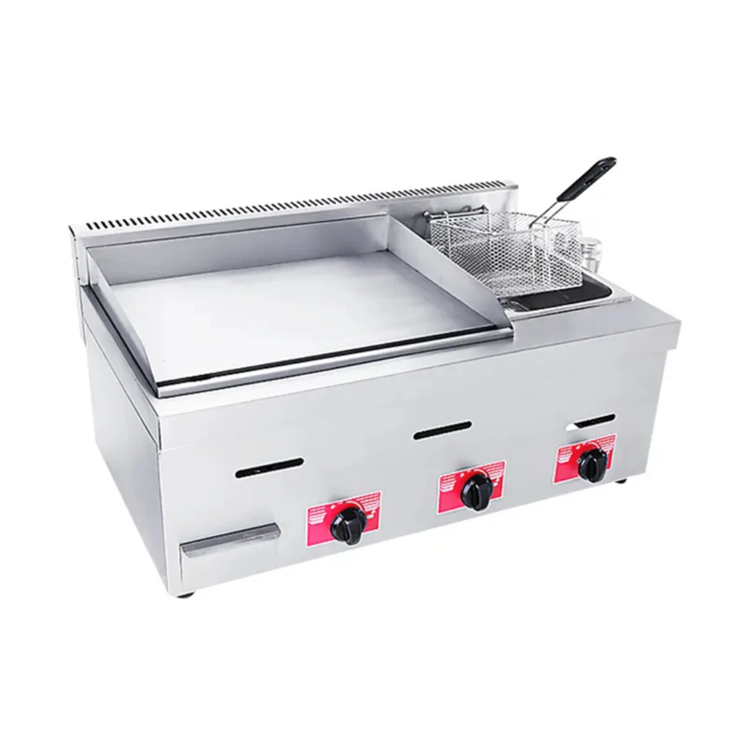 Equipo de Cocina 2en1 a Gas de Acero Inoxidable 855*475*405mm HGG-710 - Image 3