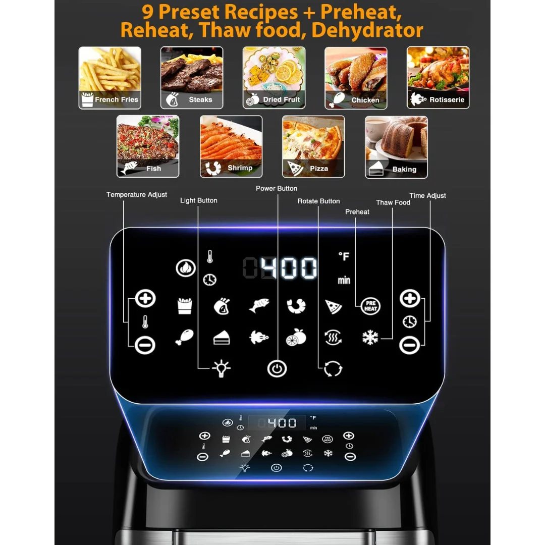 Freidora de Aire con Horno 10en1 de 12 Litros Lotus LT-9126 - Image 5