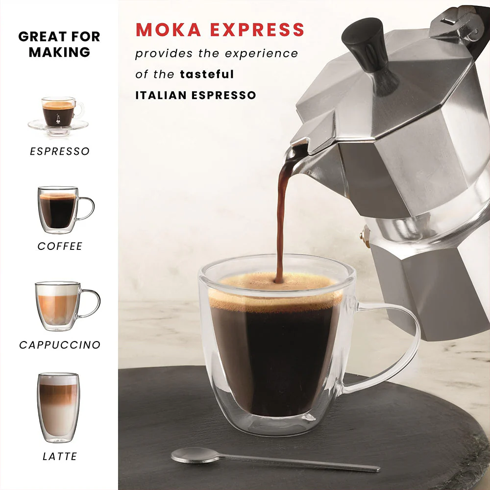 Cafetera Italiana de Aluminio 3 Tazas NS340343 Espresso Moka. - Image 3
