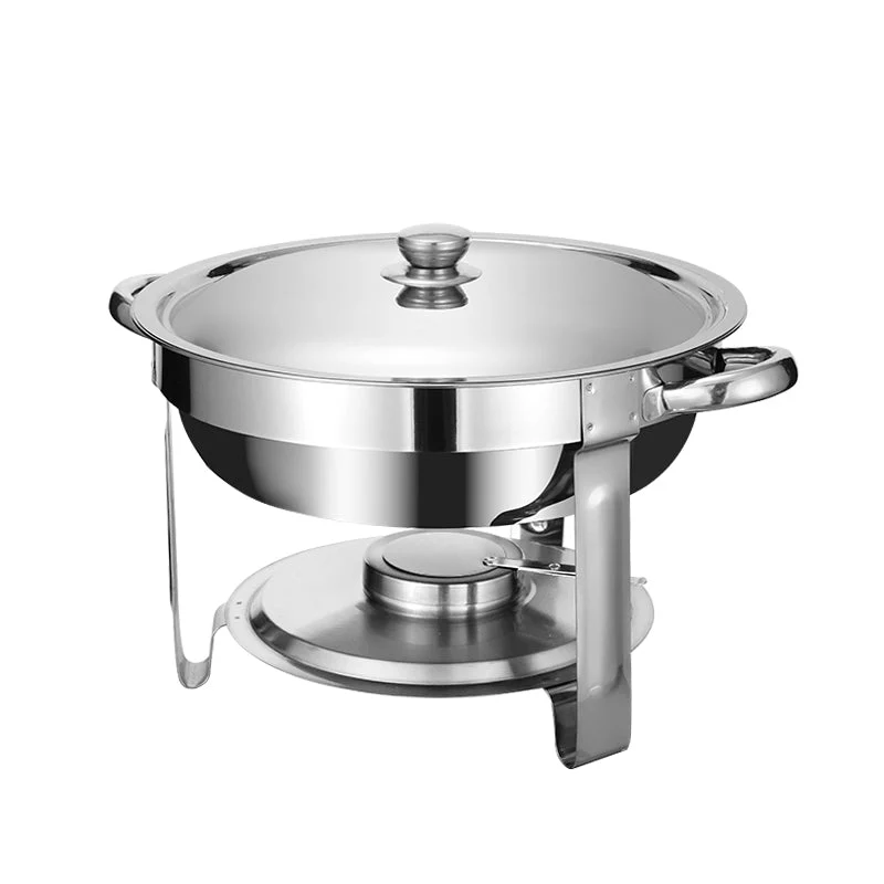 Chafing Dish Redondo 4.5L en Acero Inoxidable NS416562 Buffet.