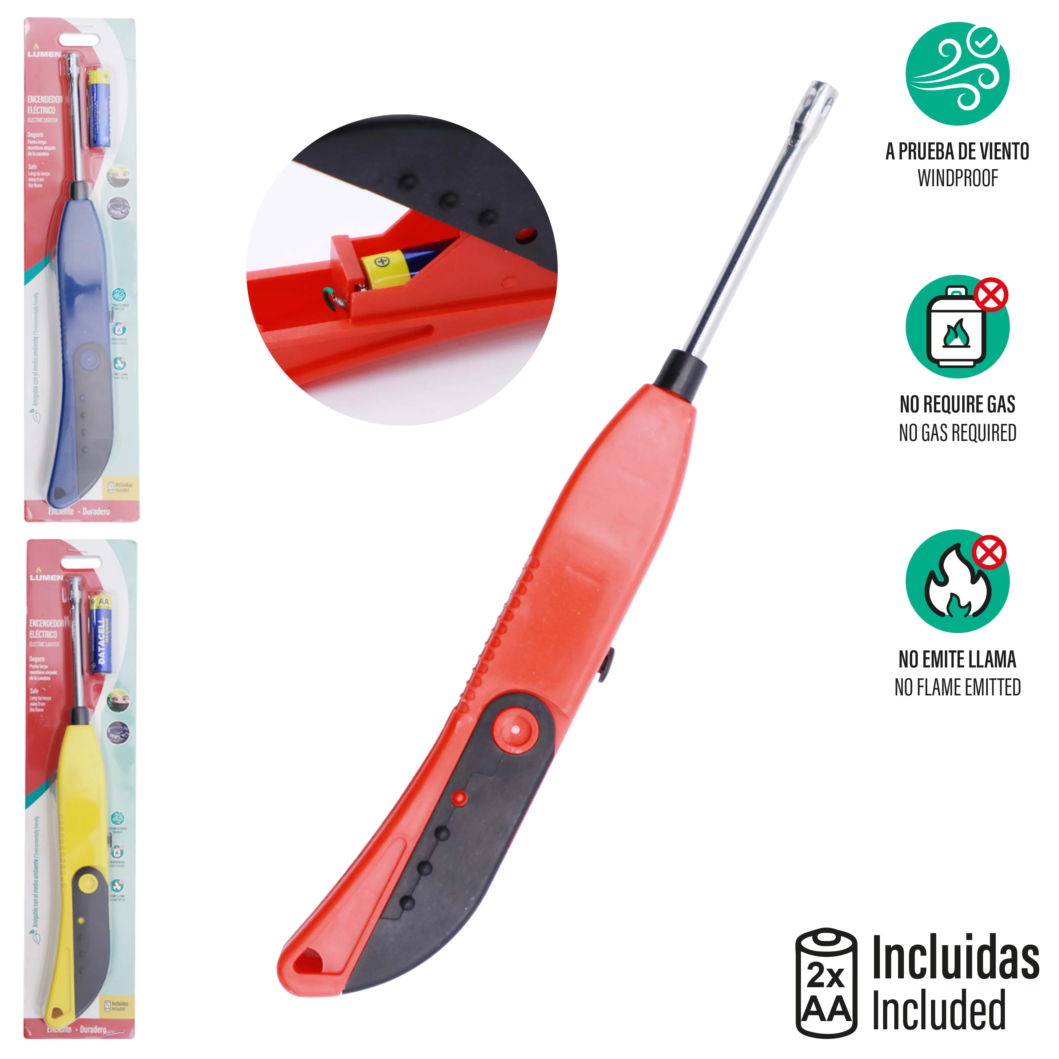 Chispero Encendedor Eléctrico Incluye 2 Baterías AA LXY-60
