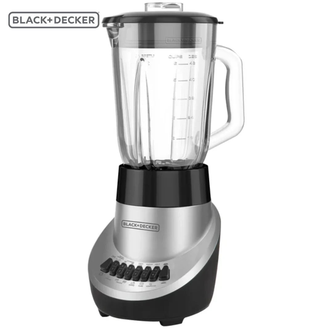 Licuadora Jarra de Vidrio 1.5L 12 Velocidades 650W Black and Decker BL1120SGM