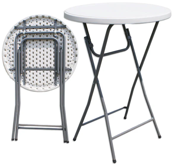 Mesa Plegable Redonda Alta 110x80cm Plástica HS-X81 - Image 2