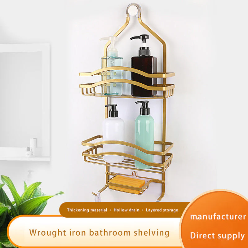 Organizador de Baños de Metal Dorado Lotus LHC-BR18CH - Image 2