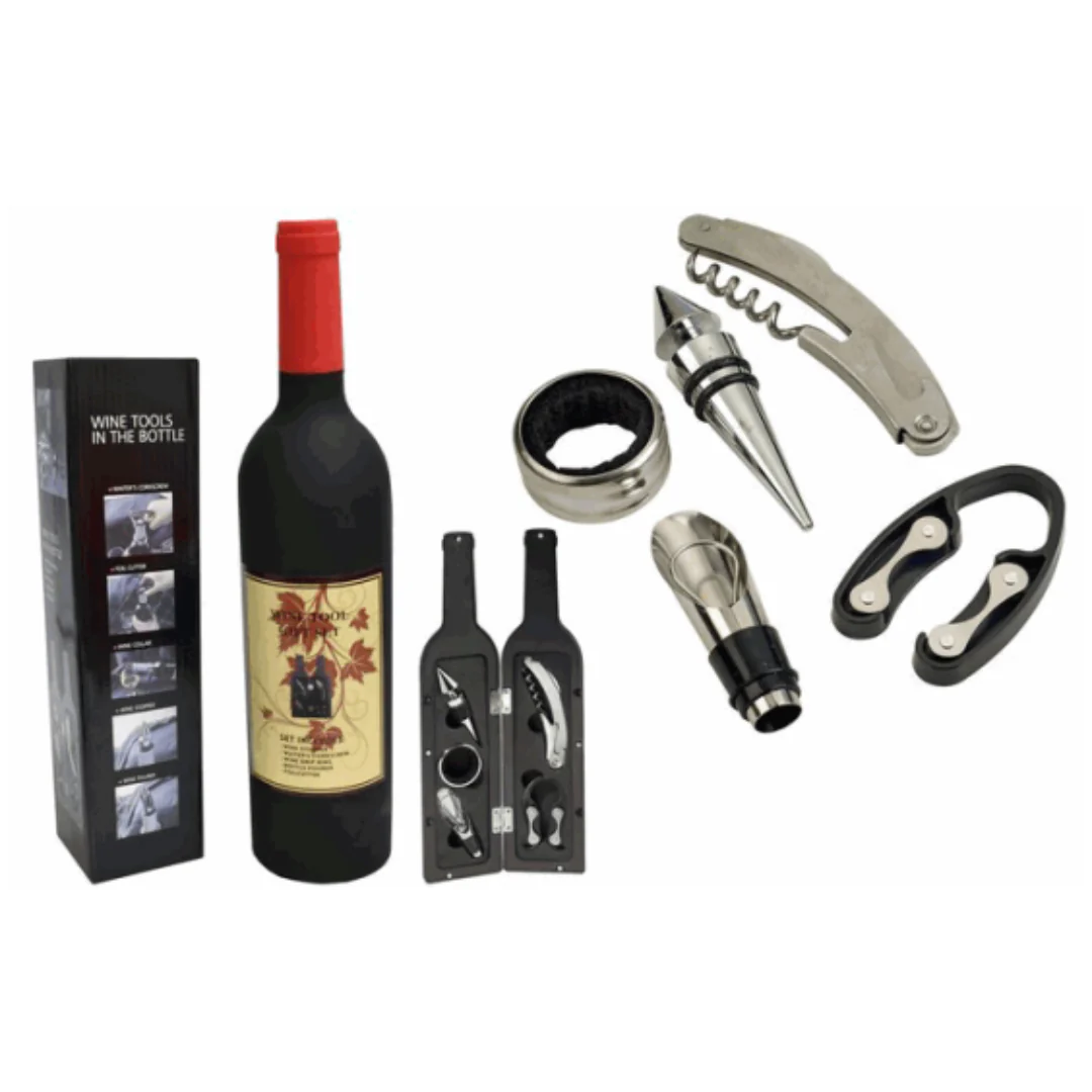 Set de Regalo Botella de Vino 5 Piezas de Accesorios LHC-9689 - Image 3