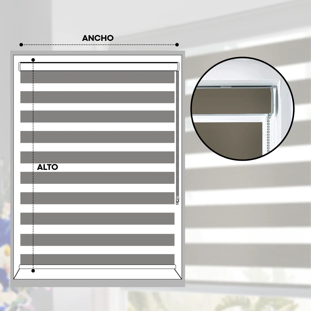 Cortinas Enrollables Zebra 28mm COF2 - Image 3