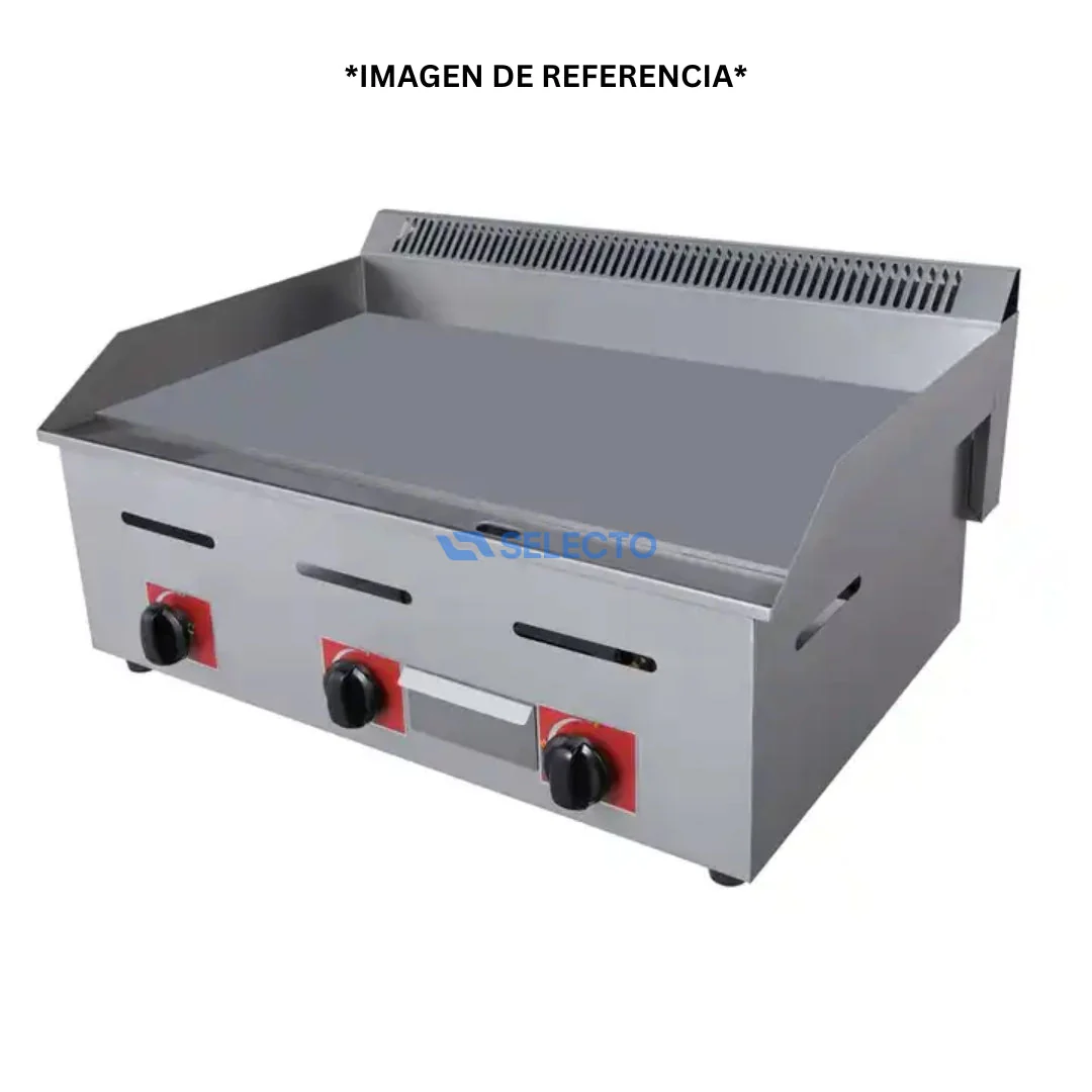 Plancha a Gas de Acero Inoxidable de 3 Quemadores 730*530*290mm HGG-730