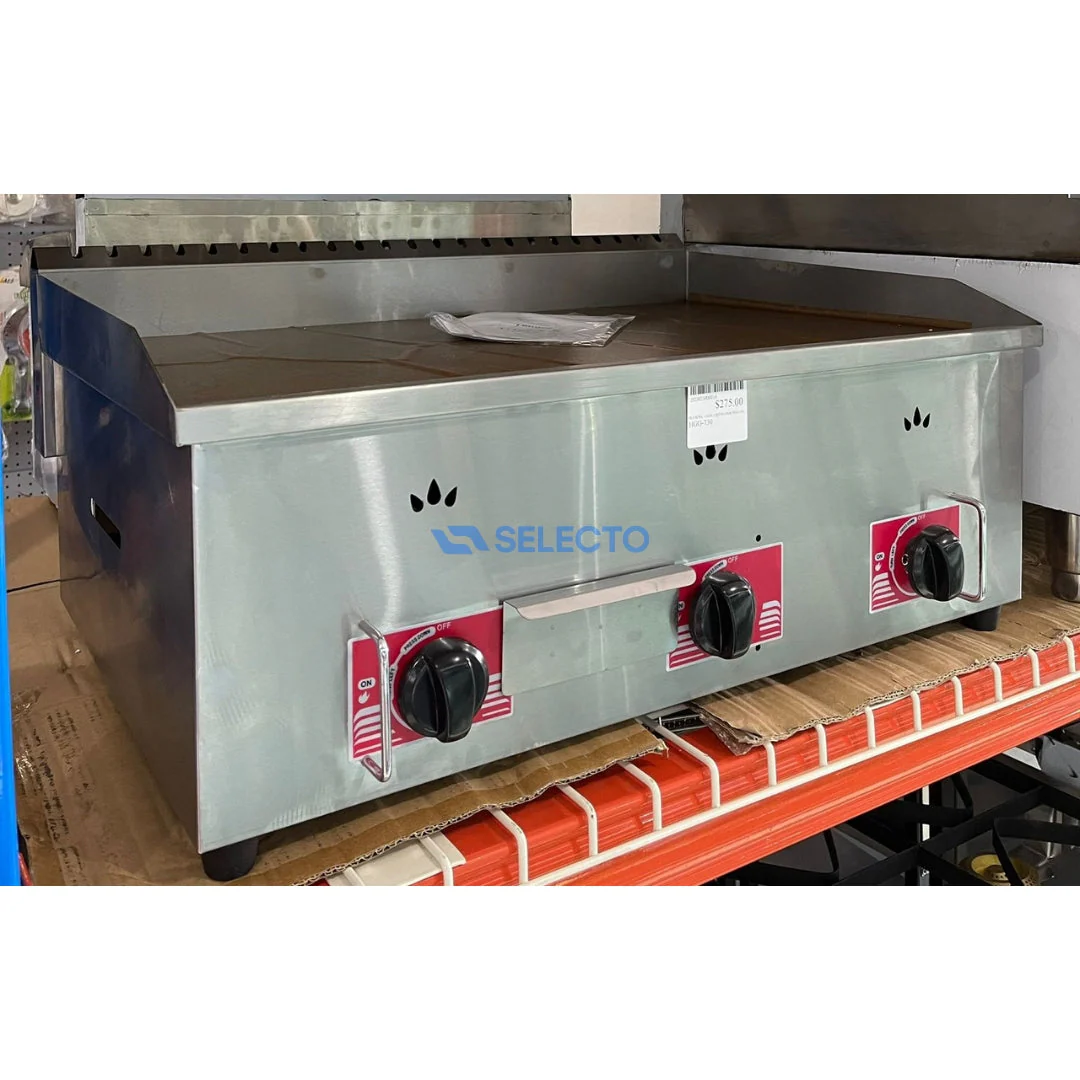 Plancha a Gas de Acero Inoxidable de 3 Quemadores 730*530*290mm HGG-730 - Image 2