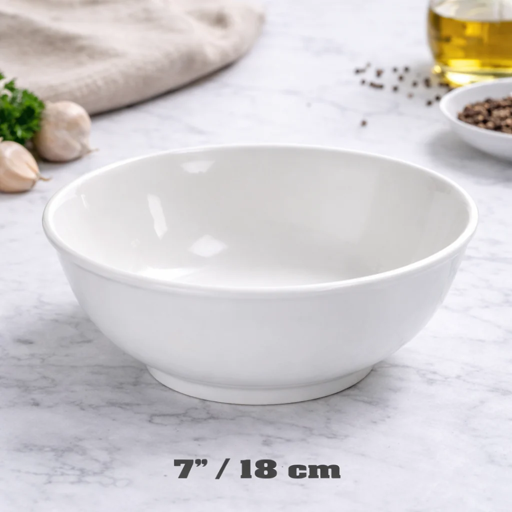 Bowl de Porcelana 7" 18x8cm Plato. 87672