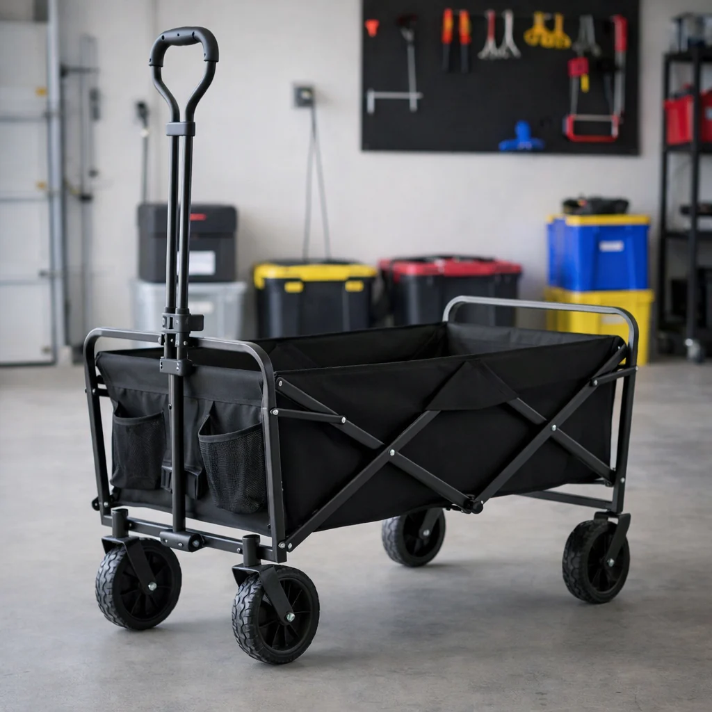 Carro Carrito Plegable Negro 41351
