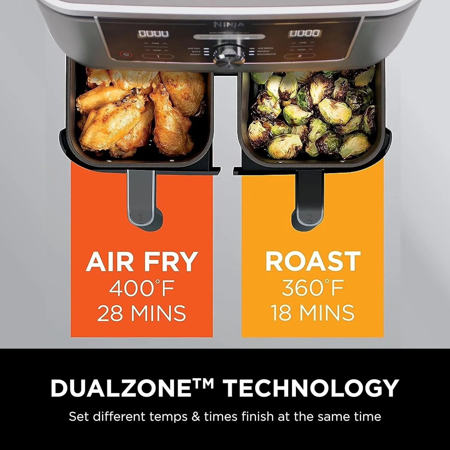 Freidora de Aire 6en1 DualZone XL 10QT Ninja DZ401 - Image 6