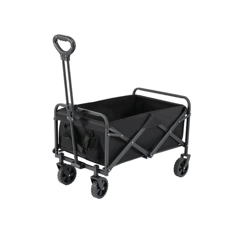Carro Carrito Plegable Negro Multiuso 80x48x48cm NVC25081945 - Image 3