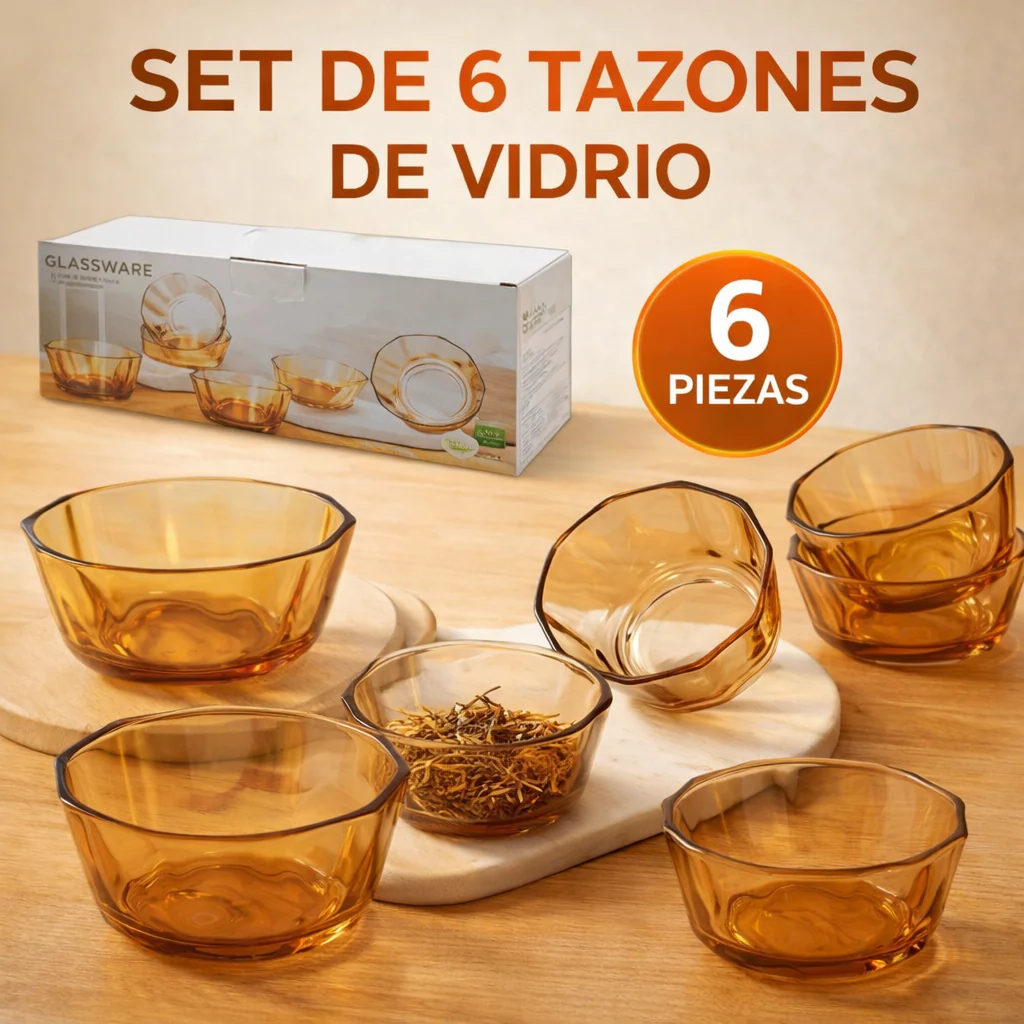 Set 6 Envases de Vidrio 41293