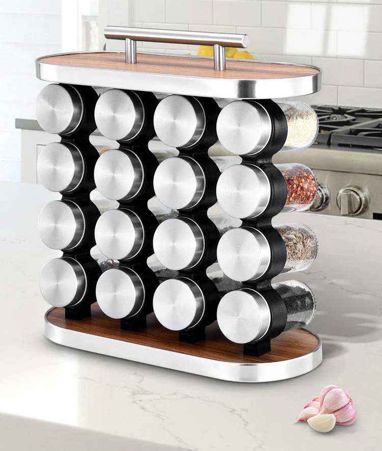 Set de 16 Condimenteros de Vidrio NVO-0229