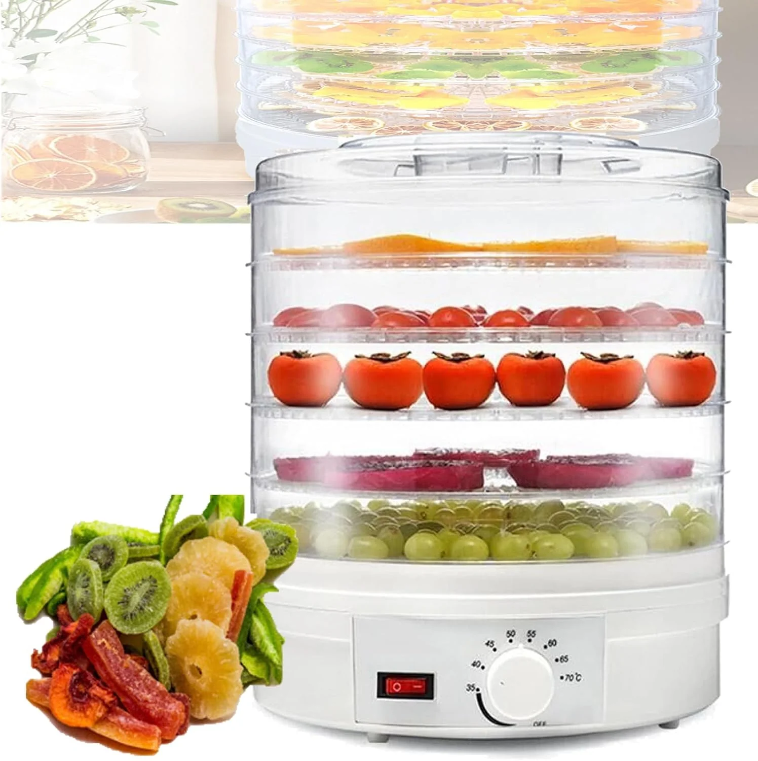 Máquina Deshidratadora de Alimentos Eléctrica de 5 Niveles SMX-01 - Image 2