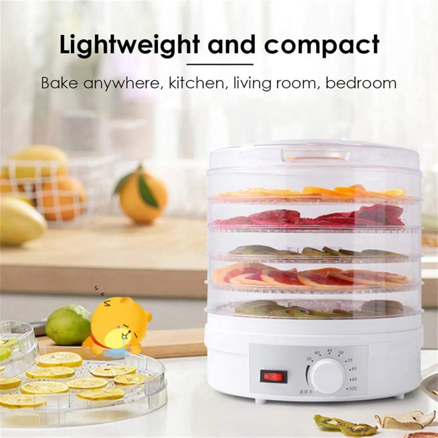 Máquina Deshidratadora de Alimentos Eléctrica de 5 Niveles SMX-01 - Image 3