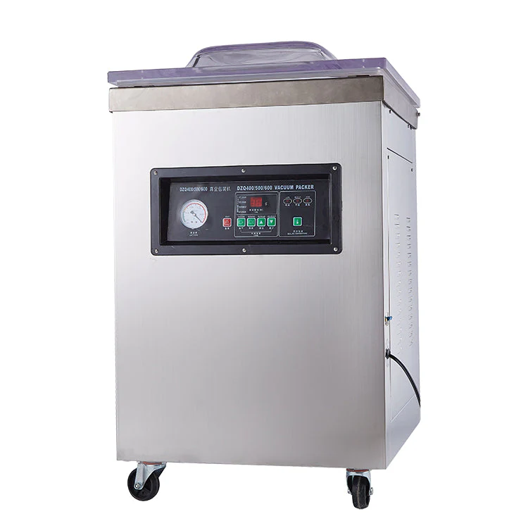 Máquina de Sellado al Vacío con Ruedas 400mm 220V/60Hz DZ400S Sellador al vacio. empacadora al vacio.