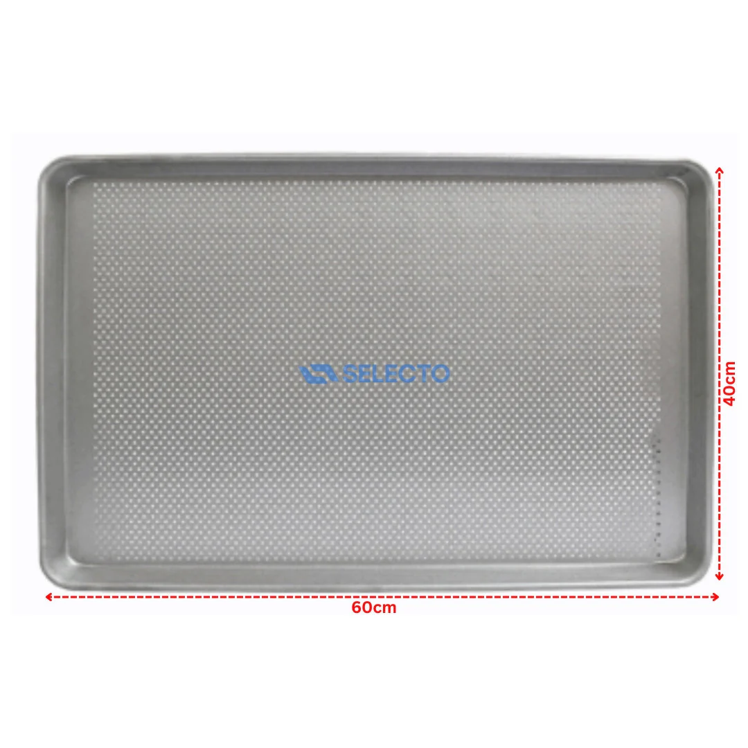 Bandeja de Aluminio Perforado 60x40x3cm BP-6040-3
