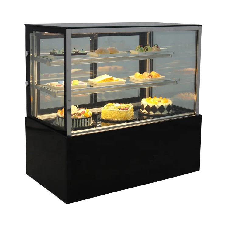 Vitrina Refrigeradora Negro para Dulce 120x120x66cm 110V HVB-4R Pasteles. Pastel. - Image 2