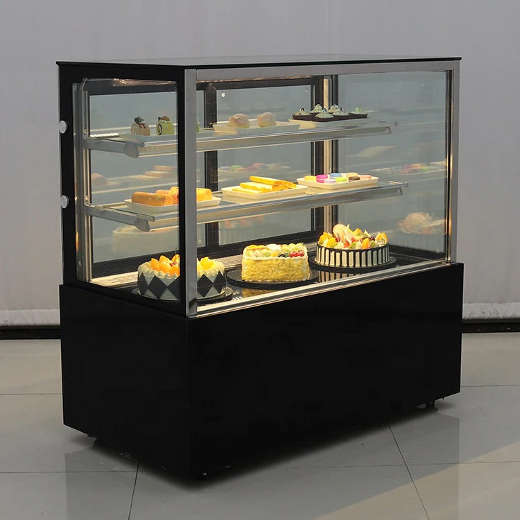 Vitrina Refrigeradora Negro para Dulce 120x120x66cm 110V HVB-4R Pasteles. Pastel. - Image 3