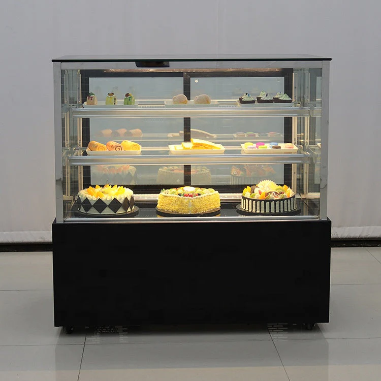 Vitrina Refrigeradora Negro para Dulce 120x120x66cm 110V HVB-4R Pasteles. Pastel. - Image 4