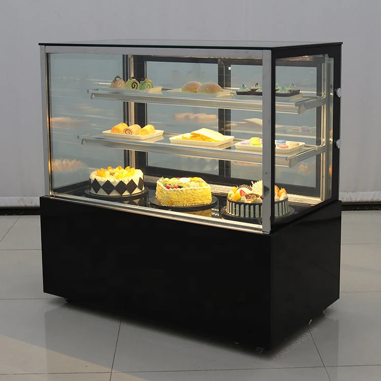 Vitrina Refrigeradora Negro para Dulce 120x120x66cm 110V HVB-4R Pasteles. Pastel. - Image 5