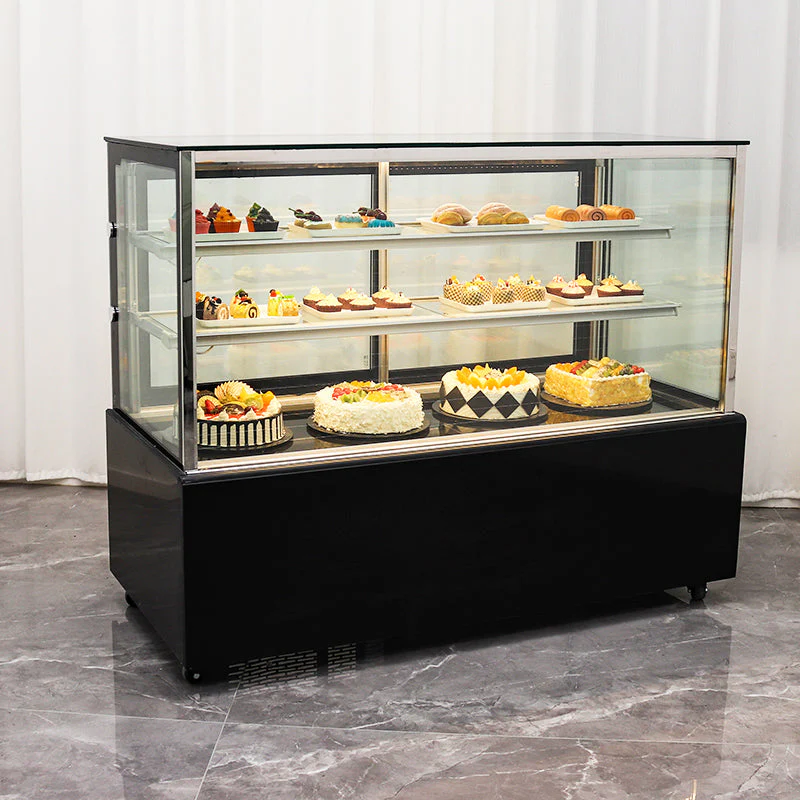 Vitrina Refrigeradora Negro para Dulce 120x150x66cm 110V HVB-5R Pasteles. Pastel. - Image 2