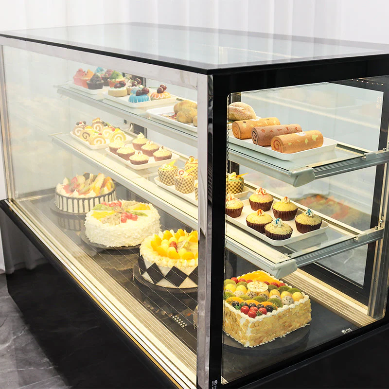 Vitrina Refrigeradora Negro para Dulce 120x150x66cm 110V HVB-5R Pasteles. Pastel. - Image 4