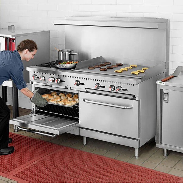 Equipo de Cocina 3 en 1 Estufa 4 Quemadores / Plancha 3 Quemadores / 2 Hornos de 36" a Gas RGR60-36G - Image 5