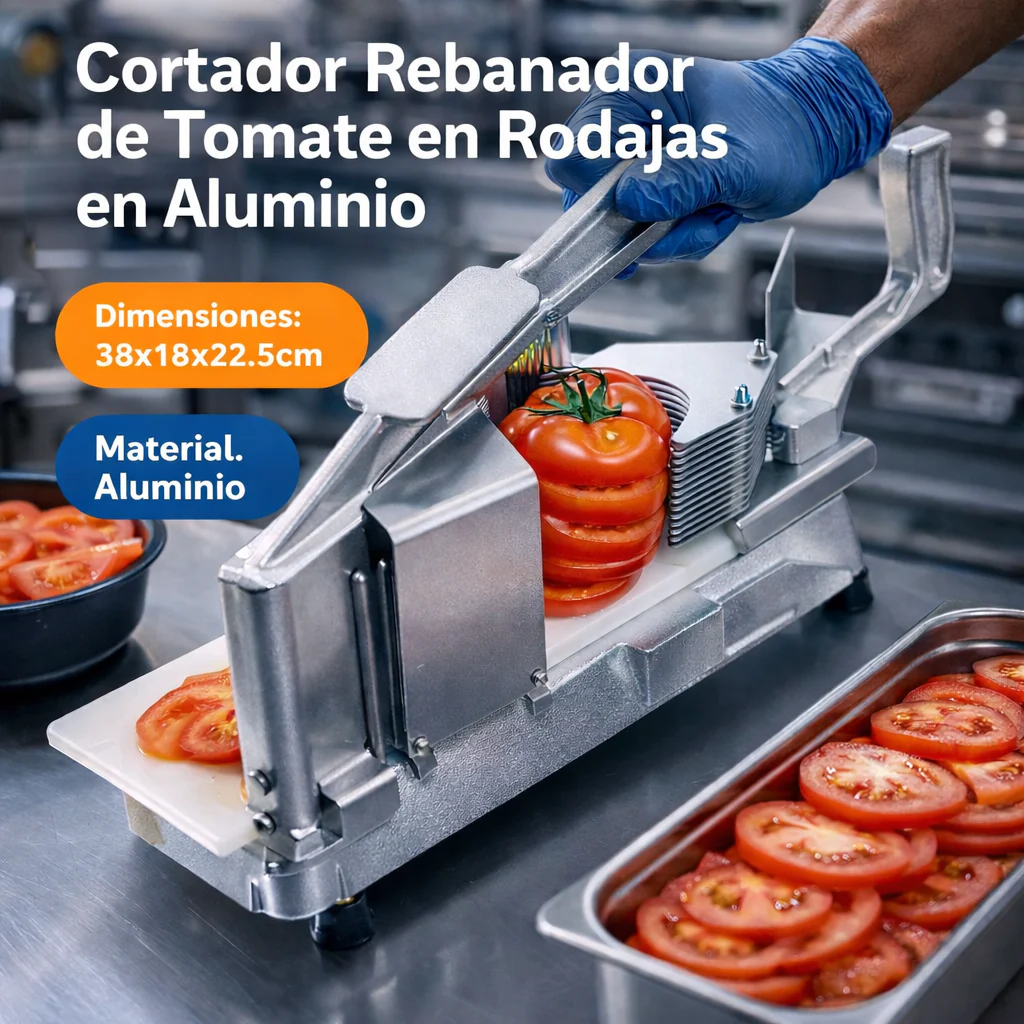 Cortador Rebanador de Tomate en Rodajas en Aluminio FS005