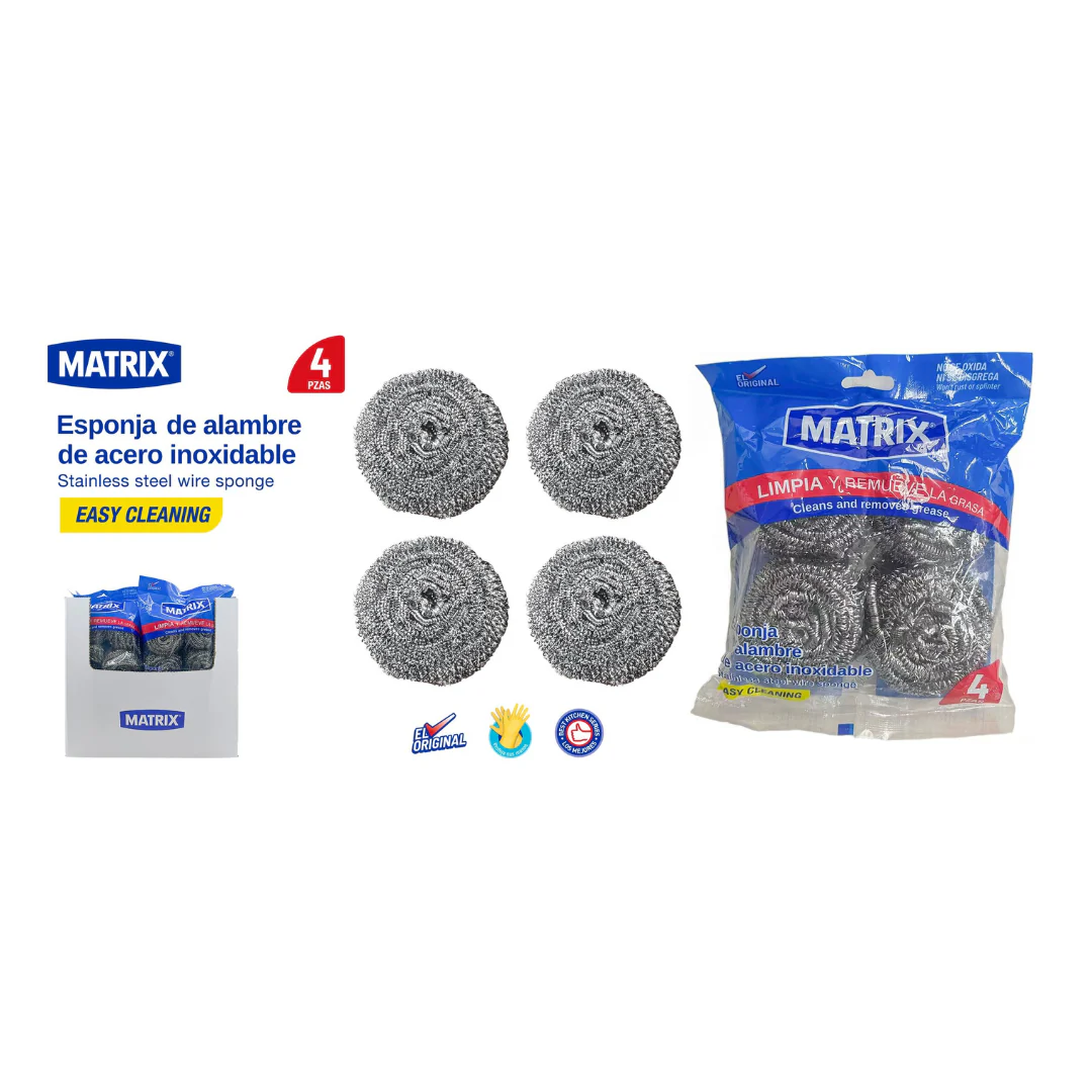 Set 4 Brillo de Fregar Matrix SS-04BG