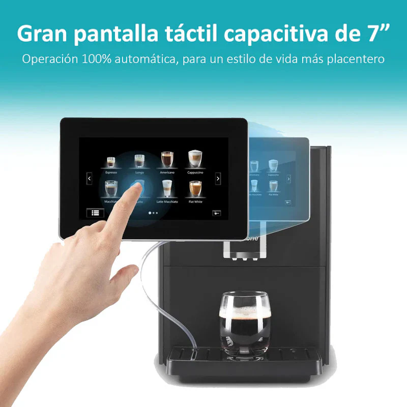 Máquina De Cafe Automática Granos Y Polvo 19 Bar Pantalla Táctil 7" Contenedor De Leche Expreso Capuchino Latte Machiato CML001 - Image 5