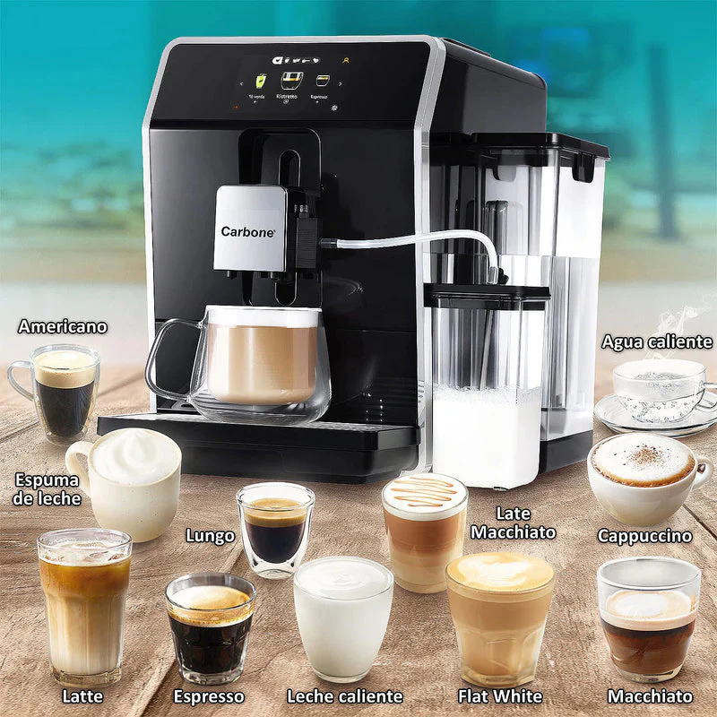 Máquina De Cafe Automática Profesional Granos Y Polvo Sistema De Control Inteligente Avanzado 20 Bar Pantalla Táctil Joystick Espresso Capuchino Latte Cortado Macchiato CML002 - Image 2