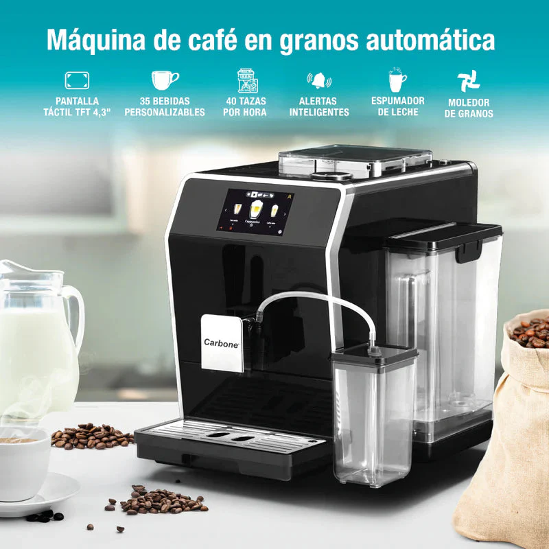 Máquina De Cafe Automática Profesional Granos Y Polvo Sistema De Control Inteligente Avanzado 20 Bar Pantalla Táctil Joystick Espresso Capuchino Latte Cortado Macchiato CML002 - Image 3