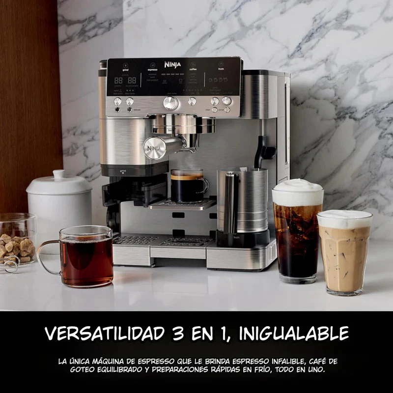 Máquina De Expresso Ninja Luxe Café Premier. Cafetera ES601 Con Moledor De Café Integrado. - Image 2