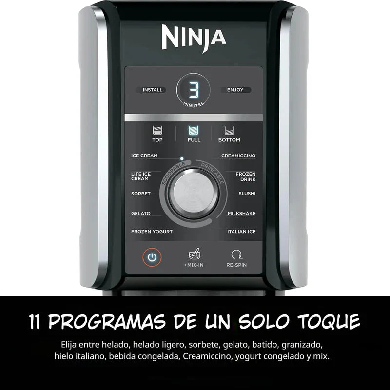 Máquina De Helados Ninja Creami Deluxe. Maquina NC501 Con 11 Programas Y 2 Recipientes XL. Ninja NJS-08-NC501 - Image 5