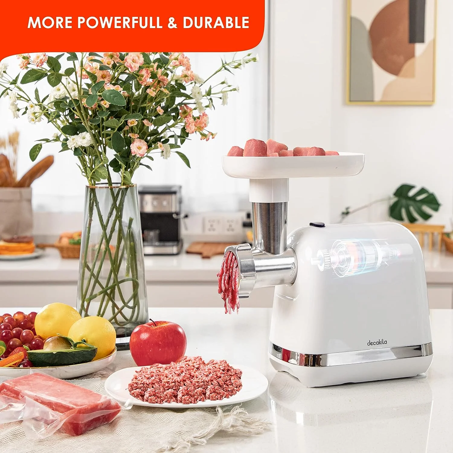 Máquina de Moler Carne Eléctrica 300W Decakila KUMG004W - Image 4