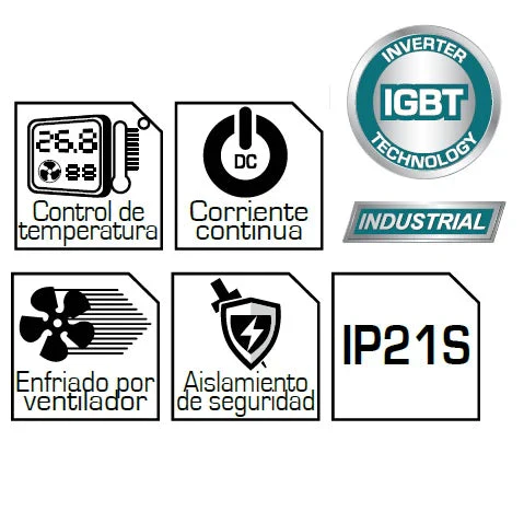 Máquina De Soldar Inverter 160 AMP MMA. Voltaje De Entrada 110-120/220-240. Total UTW21606 - Image 2