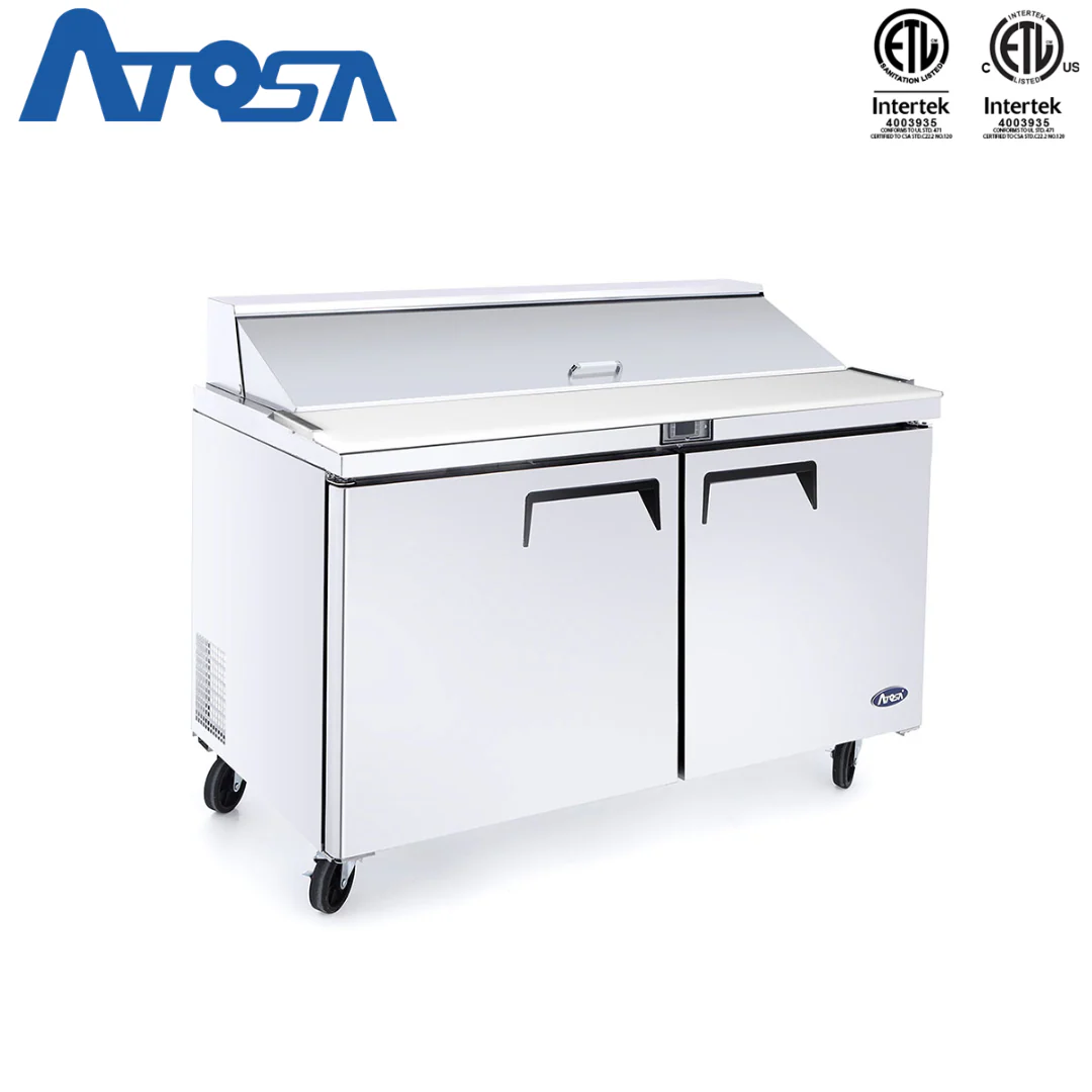 Mesa Estándar Sandwichera Refrigerada 48" 2 Puertas Acero Inoxidable Atosa MSF8302GR - Image 5