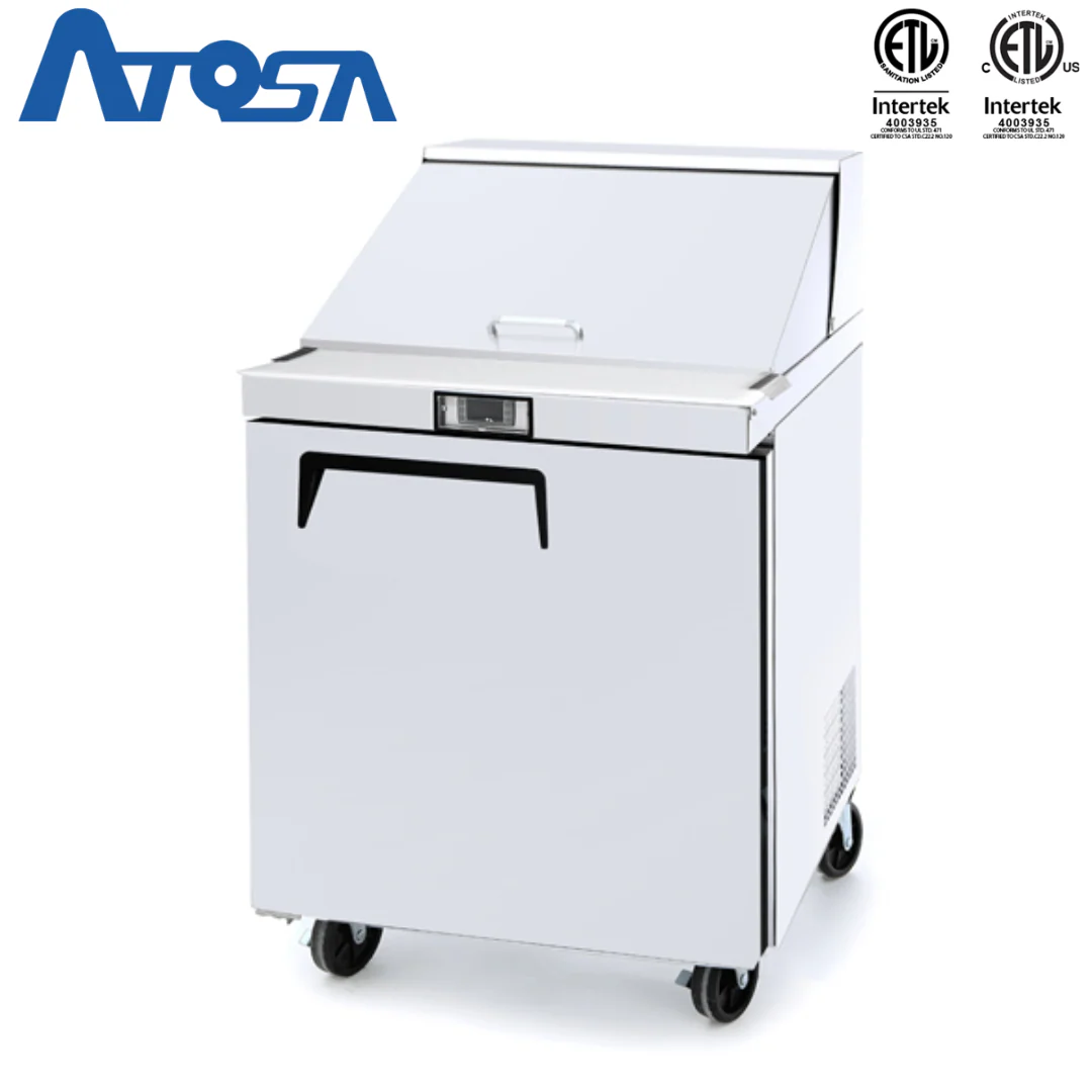 Mesa Estándar Sandwichera Refrigerada de 27" 1 Puerta Acero Inoxidable Atosa MSF8301GR - Image 4