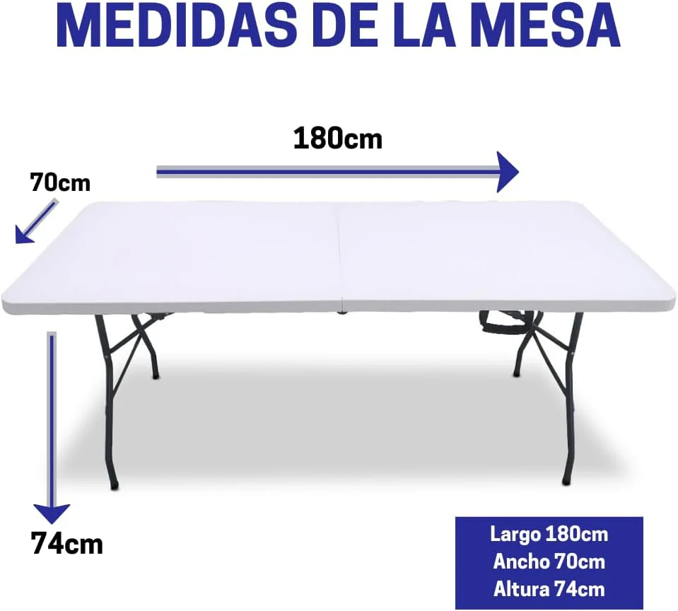 Mesa Plegable Plástica 180cm YZ-Z180 - Image 2