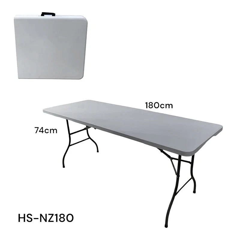 Mesa Plegable Plástico de 6 Pies 180x75x74cm HS-NZ180 - Image 4